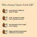 Naturo Earth Organic Cold Pressed Extra Virgin Coconut Oil With Algae 180Ml. 
