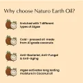 Naturo Earth Organic Cold Pressed Extra Virgin Coconut Oil With Algae 500Ml. 