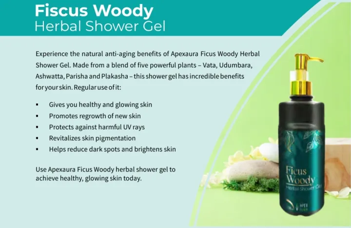Apexaura Ficus woody herbal Shower gel