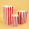 20/50pcs Popcorn Box Buckets Fries Cup Movie Night Kids Birthday Party Favors Snack Container Bag Wedding Christmas Supplies.