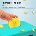 Mini Bank Money Box Retro Atm Rotating Password  Coins Saving Box Bank Safe Box Automatic Deposit Banknote Christmas . 