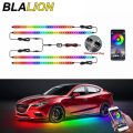 BLALION Flexible Car Underglow Light Strip 12V LED Underbody Ambient Light With App Control Neon Auto Decorative Atmosphere Lamp. 
