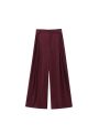 Women's Front Button Fitted Waistcoat and High Waist Pleated Wide Leg Pants, Female Two Piece Sets, Fashion. 