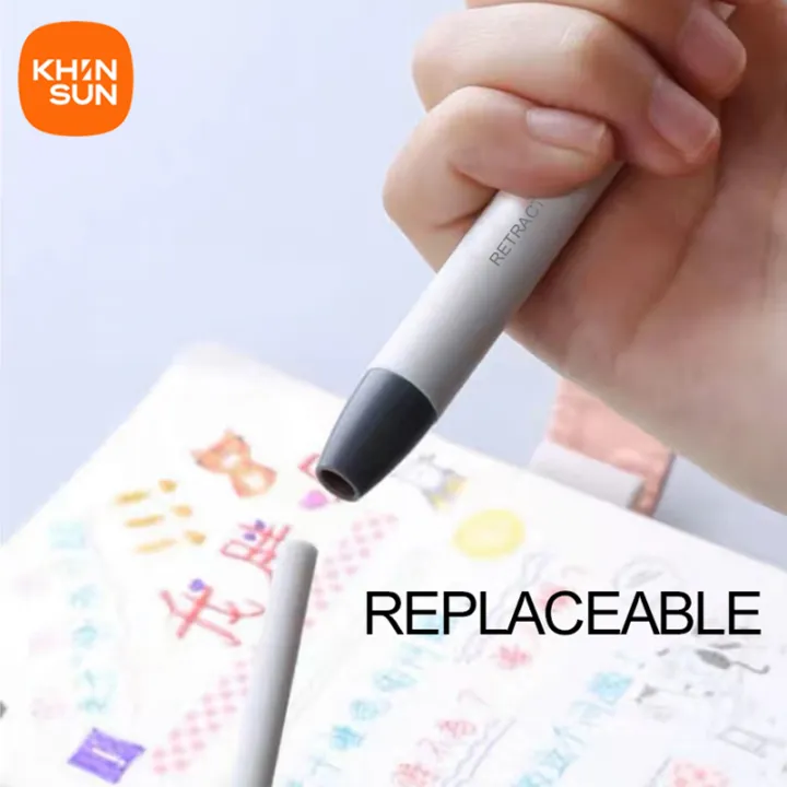 KHINSUN%20Press%20Retractable%20Pencil%20Eraser%20Correction%20Supplies%20Pen%20Style%20Pencil%20%20Writing%20School%20Supplies%20Stationery%20-%20Image%204