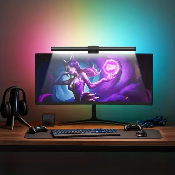 Screen Computer Light Bar 44CM Monitor Light Bar LED Computer Screen Hanging Lights RGB ...