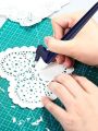 1PC Craft Cutting Tools For Paper Crafts With Triangle Ruler 360 Degree Rotating Blade Craft Knife Stainless Steel Craft Knife H. 