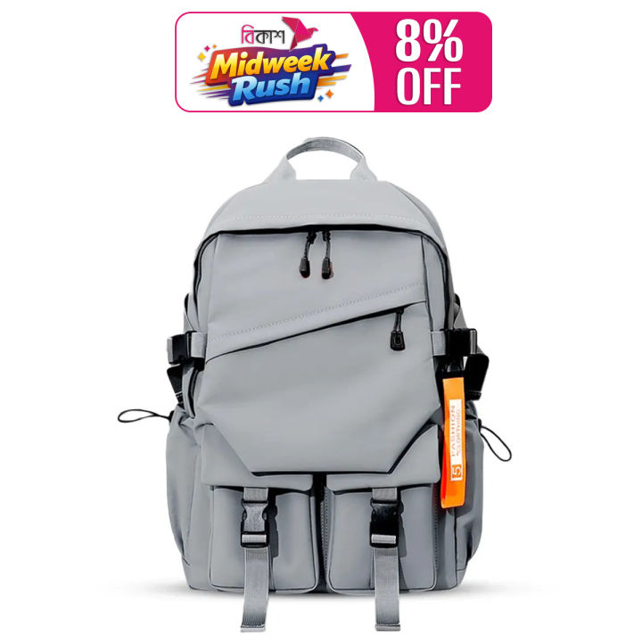 Zebra%20Fashionable%20Laptop%20and%20Travelling%20Backpack%20Gray%20SZ005%20-%20Image%202