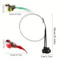 Interactive Cat Teaser Wand Set with Realistic Birds- Handfree Long Pole&Double Rod, Bell And Strong Suction Cup for Active Play. 