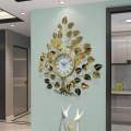 Luxury Large Wall Clock Modern Metal Gold Wall Clocks Home Decor Creative Nordic Silent Wall Watches Living Room Decor Gift. 
