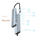 USB C Hub to 4K HDMI-compatible USB 3.0 2.0 Type C Charging SD TF Card Reader Dock for MacBook iPad Samsung S21 Dex TV Mouse. 