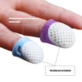 Sewing Thimbles Silicone Sewing Finger Tips Anti-slip Finger Cover Hollowed Protector Sleeve DIY Hand Cross-stitch Sewing Tools.