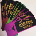 Game The Freak Circus Cosplay Ticket Paper Card Role Play Carnival 10Pcs/Set Party Prop.