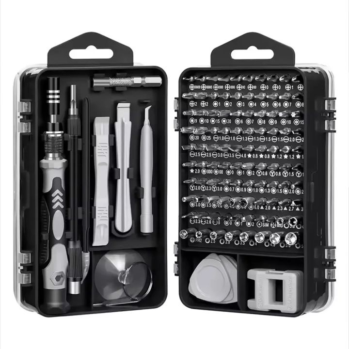 Precise Screwdriver Tip 115-in-1 Precision Screwdriver Kit Professional Magnetic Tip Nut Driver ...