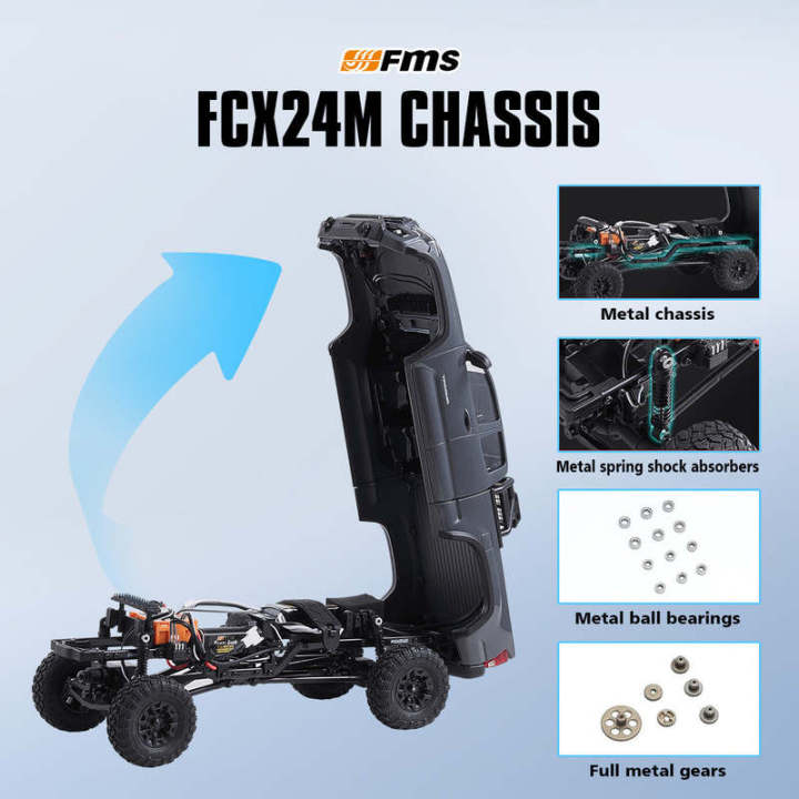 FMS%20Tacoma%20Officially%20Authorized%20Simulation%20Small%20Scale%201:24%204WD%20Remote%20Control%20Climbing%20Car%20RC%20Off-Road%20Vehicle%20FCX24M%20RTR%20-%20Image%205