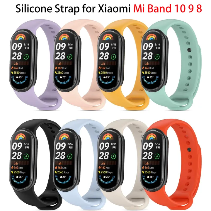 Soft Official Silicone Strap for Xiaomi Mi Band 10/9 Sports Smart ...