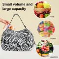 Large Foldable Shopping Bag Reusable Eco Bag Grocery Package Beach Toy Storage Bags Shoulder Cat Lemon Printing Pouch Tote Pouch. 