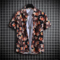 【14 colors】Men's Tropical Short Sleeve Printed Shirt  Unisex  Casual Tops. 