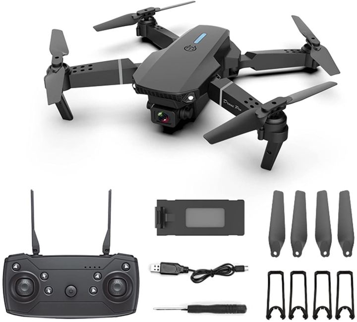 New E88PRO Camera Foldable Drone with Obstacle avoidance And High Quality Fiber Body  360° Rotation Drone 400 Fit Long Lasting Range. MSP01