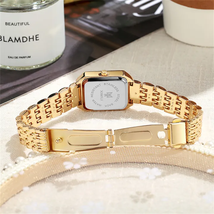 Women's%20Fashion%20Square%20Watches%20Gold%20Alloy%20Strap%202024%20Luxury%20Ladies%20Quartz%20Wristwatches%20Qualities%20Female%20Roman%20Scale%20Clock%20-%20Image%207