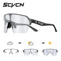 SCVCN Outdoor Sports Glasses Cycling Sunglasses UV400 Men and Women Running Mountain Travel Sunglasses Windproof and Non-slip. 
