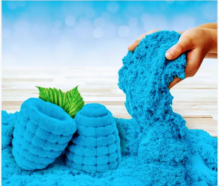 Kinetic sand 1 kg pack for kids blue.color | Daraz.pk