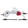 Aluminum Offset SCX10 III Portal Axle with Constant Velocity Driveshift Dual Servo Mount Steering Rod for 1/10 RC Crawler Car. 