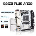 JGINYUE B350 Chip MINI-ITX AM4 DDR4 Motherboard Desktop Gaming AMD Motherboard B350I-PLUS ARGB Sata NVME. 