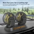LOVMOTO Universal Car Fan, 12V Portable Cooling Fan 360Adjustable Dual Head Cooling Air Car Fan with Variable Speed, Portable Vehicle Fan with Strong. 