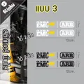 Oldman EMU X arb premium UV printing sticker, premium cut transparent sticker, waterproof, sunscreen. 