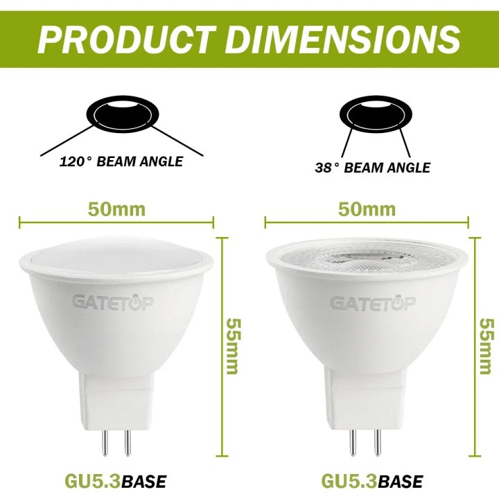12PCS%20LED%20MR16%20Spotlights%20Bulb%20GU5.3%20Lampada%203W%205W%206W%207W%20AC%20110V%20220V%20DC%2012V%20Bombillas%20Spot%20Light%20Replace%2050W%20Halogen%20Lamp%20Home%20-%20Image%202