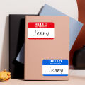1 Roll/300Pcs Name Tags Stickers Hello My Name Is Labels For Office Meeting School Home Decor Art DIY Ornament Room Decoration. 