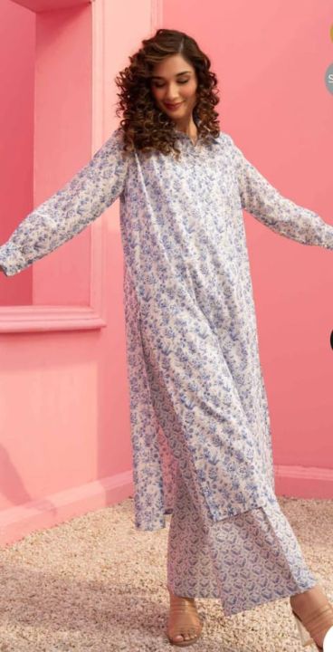 2 Piece Unstitched Lawn Suit