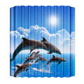 180-230cm Shower Curtains Waterproof Heavy Duty Thick Fabric Bath Curtain for Hotel Bathroom Bathtub Solid White Private Cover.