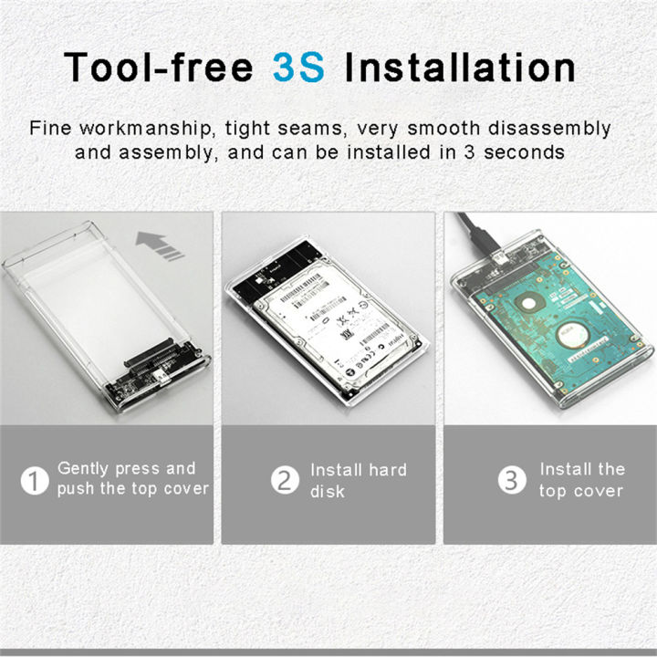 USB%203.0%20HDD%20Enclosure%202.5inch%20SATA%20SSD%20Hard%20Drive%20Case%20with%205Gbps%20Transfer%20Speed%20Mobile%20External%20Housing%20Harddisk%20Boxs%20Cable%20-%20Image%205