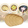 Hand-Woven Bamboo Sieve Bamboo Dustpan Fruit Bread Storage Basket Japanese Kitchen Fruit Tableware Display Storage Tray. 