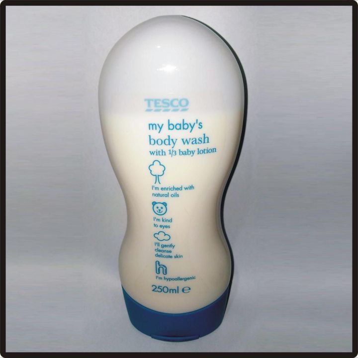 Tesco baby body wash with the 1/3 baby Lotion 300ml