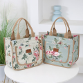 Fashion Handbag Floral Print Lunch Bag Large Capacity Thermal Thickened Thermal Insulation Bag Portable Ice Pack Women. 