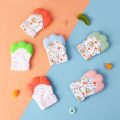 Cartoon Printed Baby Teether Mittens Chewing Gloves for Children & Babies Teethers Anti Eating Hand Teething Toys Baby Stuff. 