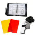 Soccer Kit - Metal Whistle with Referee Cards Set, Referee Cards for Soccer Football, Ideal Referee Kits for Game Sports.