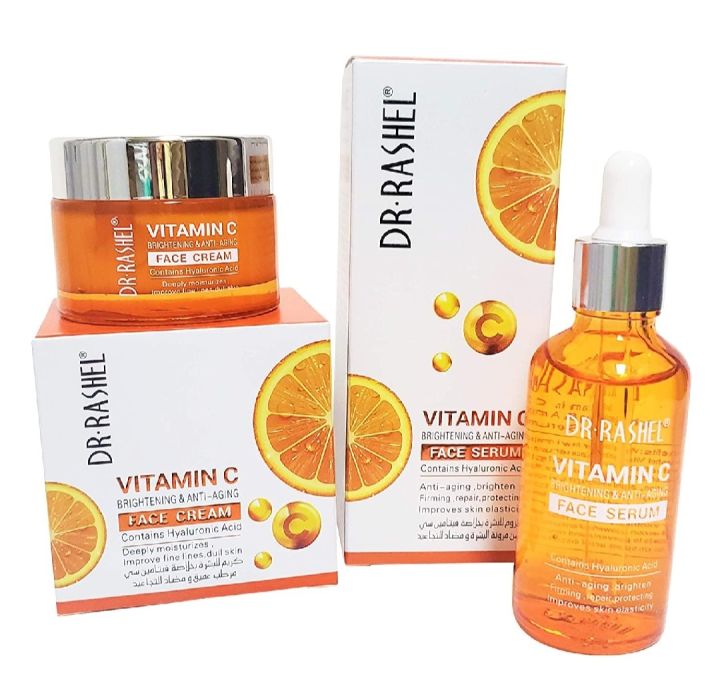 dr rashel vitamin c face serum + day cream