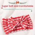 3pcs/set Baby Girls  Plaid Knot Bows Headband Set Cute Nylon Wide Turban Wraps Hair Accessories for Infants. 