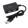 New 2 in 1 7.4V LiPo Battery Balance Plastic USB with Indicator Light for Wltoys RC Cars and Boats RC Cars Accessory.