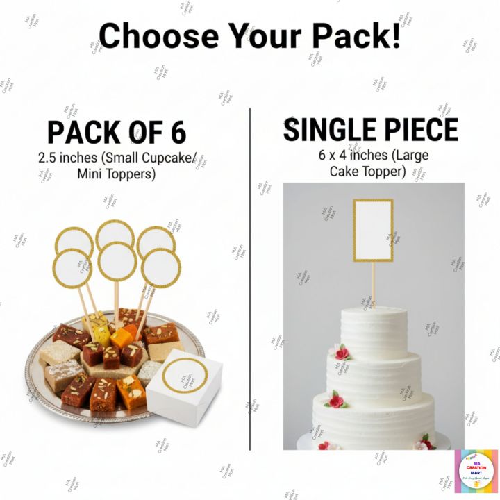 CUSTOMIZED%20Date%20Fixed%20Cupcake%20&%20Mithai%20Toppers%20-%20Digital%20Print%20Baat%20Pakki%20Cake%20Decoration%20(Pack%20of%206%20-%202.5%20inches%20OR%20Single%206x4%20Inch%20Big%20Topper)%20for%20Wedding%20Party%20Celebration%20-%20Image%203