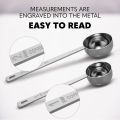 Stainless Steel Coffee Scoop, Tablespoon Measuring Spoon Long Handle Coffee Spoon for Kitchen Cafe Making.