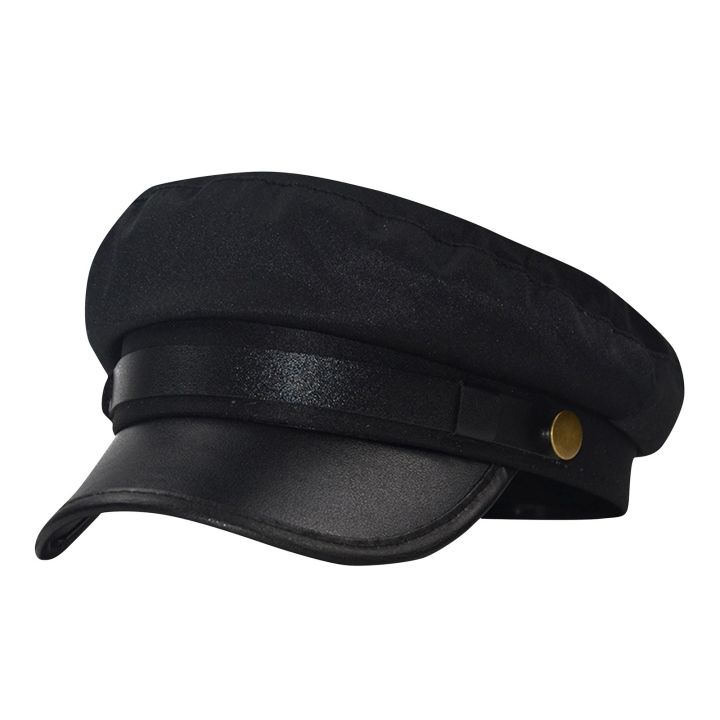 Unisex%20Cycling%20Caps%20PU%20Leather%20Hat%20Autumn%20Sailor%20Hat%20for%20Women%20Men%20Men%20Black%20Female%20Travel%20Student%20Hat%20Captain%20Hat%20Flat%20Top%20-%20Image%205