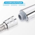 3 level adjustable water saving pressure shower head with shower hose. 