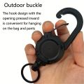 1/2/4pcs Extendable Retractable Holders Keychain Badge Reels Heavy Duty Clip With Carabiner Key Chain For Men Outdoor Bags.