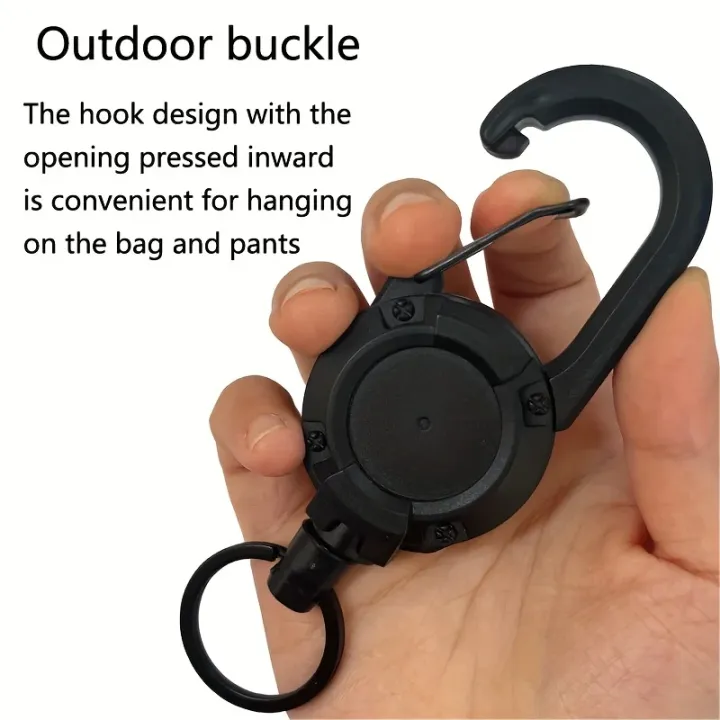 1/2/4pcs%20Extendable%20Retractable%20Holders%20Keychain%20Badge%20Reels%20Heavy%20Duty%20Clip%20With%20Carabiner%20Key%20Chain%20For%20Men%20Outdoor%20Bags%20-%20Image%205