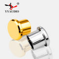10pcs RCA Dust Caps Pure Copper Gold Plated or Rhodium Plated Audiophile Grade RCA Antioxidant Metal Protective Cover.