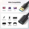 3/2/1/0.5M USB3.0 Extension Cable High Speed Data Sync Extender Cord Wire USB 3.0 2.0 Fast Transfer Cables for Smart TV PS4 Xbox.